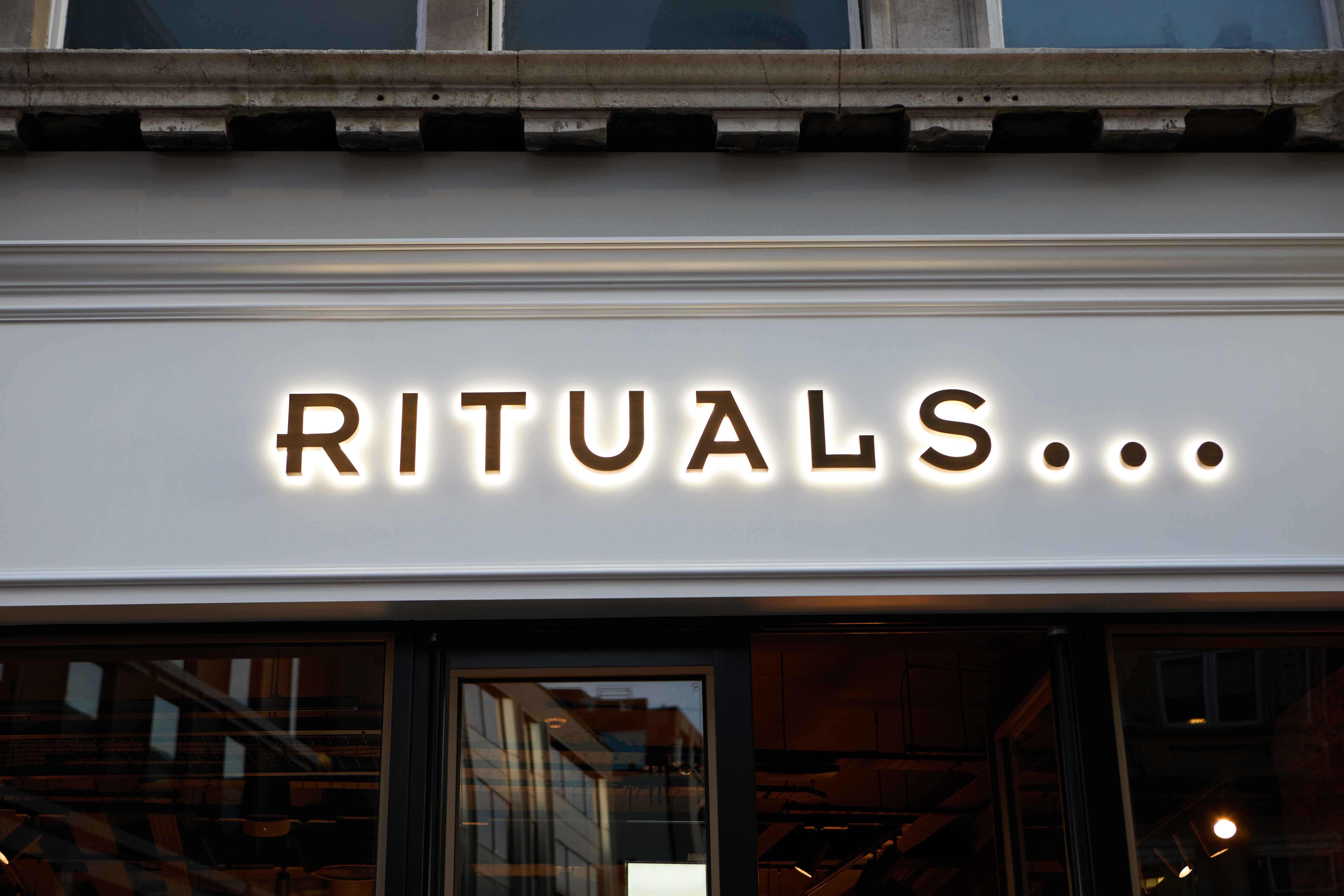 Rituals store sign