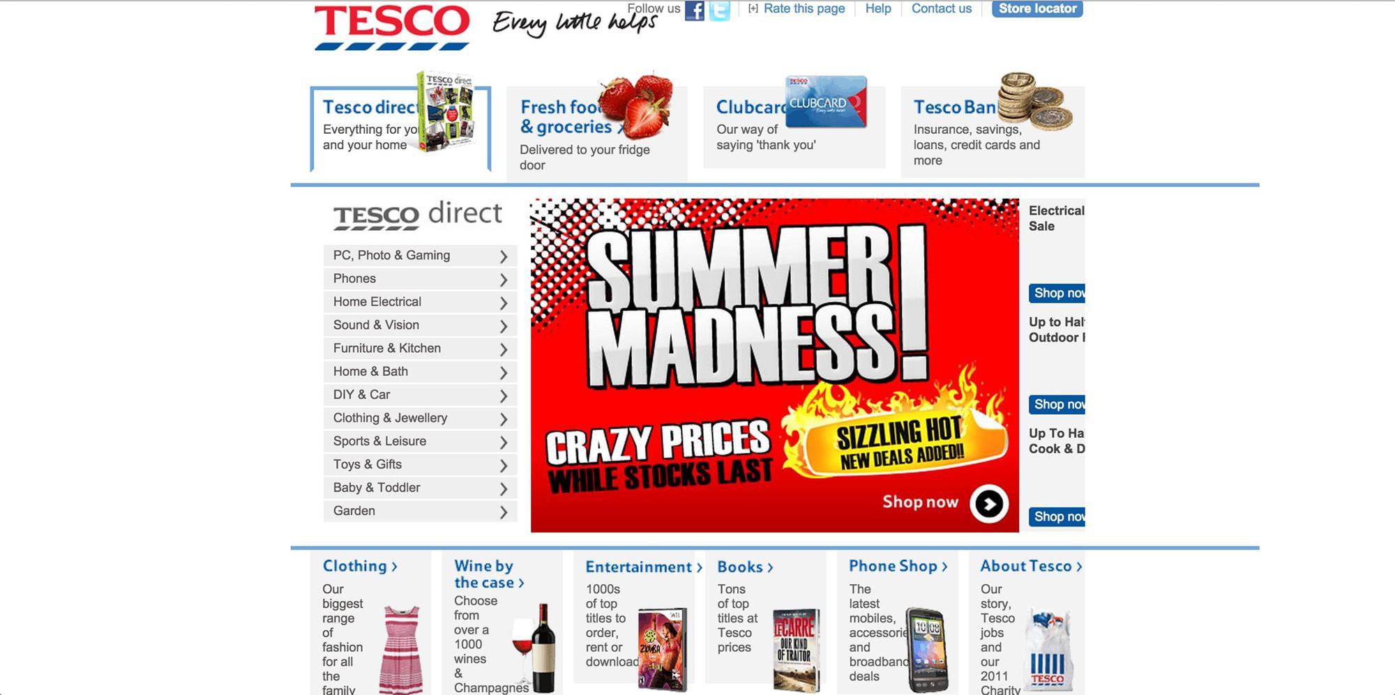 A look at Tesco  s website through the years Retail Week 